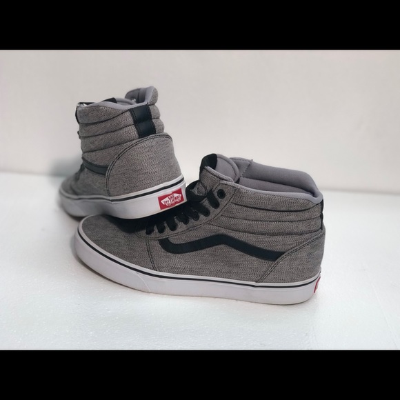 vans heather grey shoes
